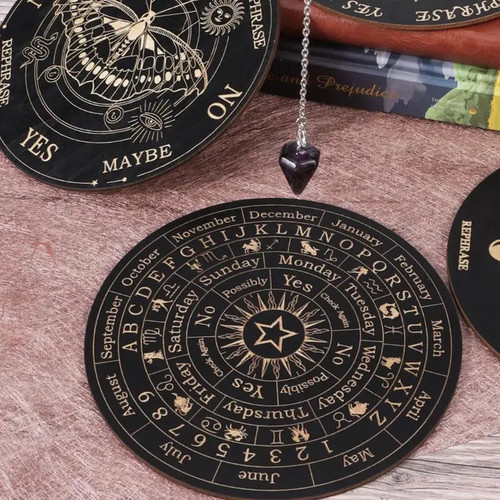 Wooden pendulum board - wooden, moon