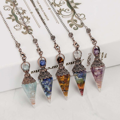 Natural quartz crystal - natural, pendant
