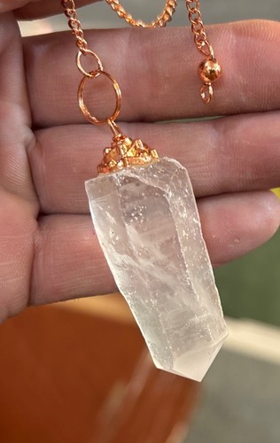 Raw quartz pendulum - raw,